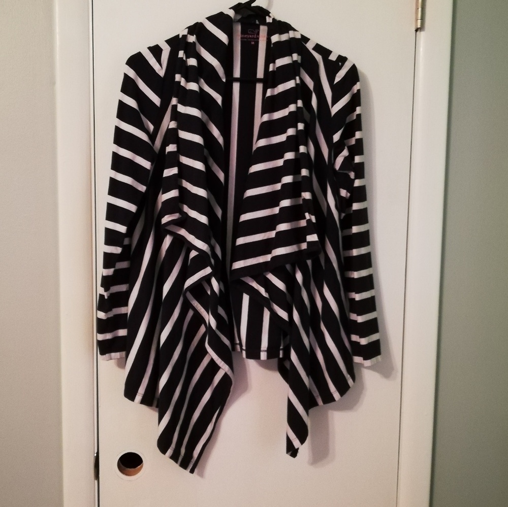 Vineyard Vines navy striped cardigan